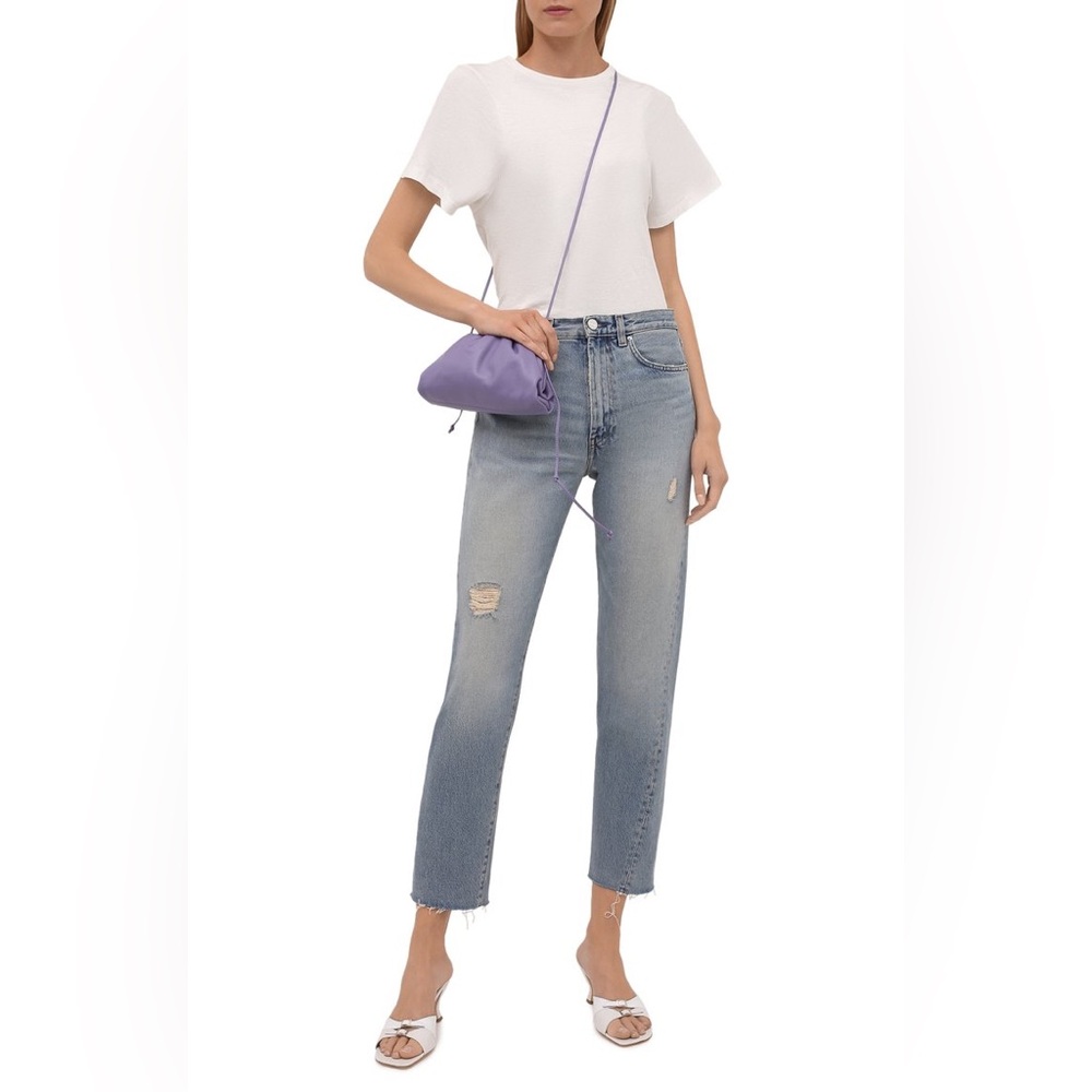 Toteme High Rise Twisted Seam Denim Light-to-Medium Wash Jeans
